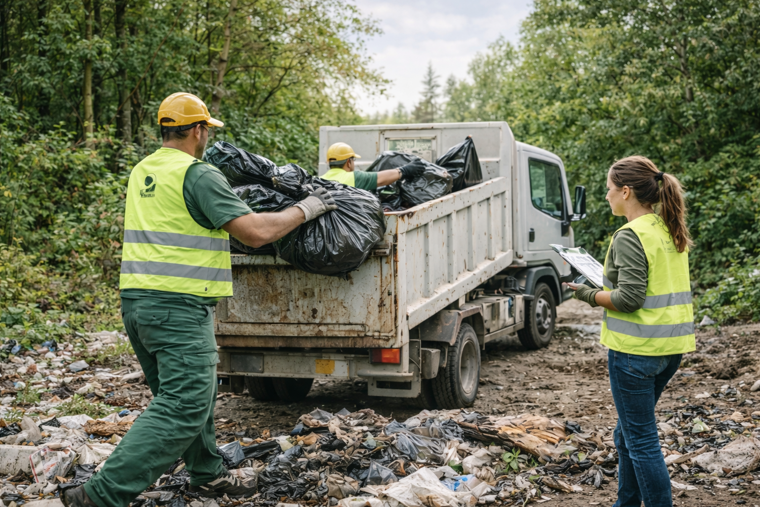 Usuwanie dzikich wysypisk